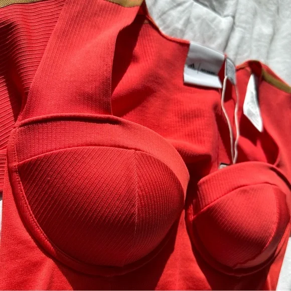 Adidas x Ivy Park coral crop top size M